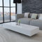 homiuse Couchtisch Hochglanz Weiß 115x55x31 cm Beistelltisch Rechteckiger Tisch Couch Tischchen Wohnzimmer Endtische füR Wohnzimmer Schlafzimmer Oder Balkon Modern Style Praktisch Und Schön MDF