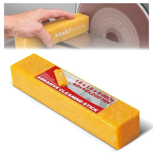 40mm x 40mm x 200mm Abrasive Cleaning Eraser Stick for Sanding Belts Sanding Discs Paper Skateboards - Natural Rubber Eraser Stick
