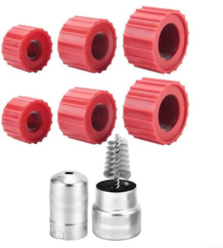 Zilimontt Nettoyeur de tuyaux en cuivre, brosse de plomberie, outil d'ébavurage de tuyau, brosses de nettoyage pour tuyaux en cuivre, perceuse électrique