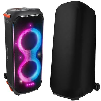 Generic JBL PartyBox 710 Housse anti-poussière pour audio – Noir, extensible, légère, flexible – Utilisation en extérieur, voyage, protection pendant le rangement