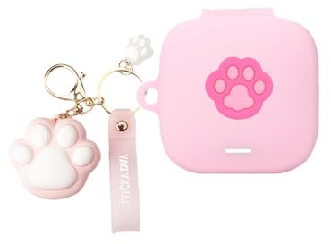 Casevita Cute Case Compatible with Oneplus Buds 3 with Keychain, Soft Silicone Cartoon Anime Design Funny Protective Cover Compatible with Oneplus Buds 3 for Women