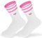 AOZUO 1 Paar Weiß Socken Damen 36-43, Baumwolle Weiße Retro Tennis Socken mit Herze, Herzen Atmungsaktiv Baumwolle für Mädchen, Jugendliche(Rosa)
