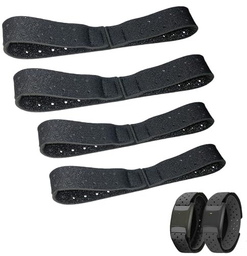 Hayaww 4 Pezzi Cardiofrequenzimetro Fascia Cardio Braccio di Ricambio cinturino da braccio di ricambio Fascia da Braccio per cardiofrequenzimetro da Corsa Heart Rate Strap Fascia Cardio (A)