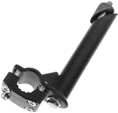 Cabilock Bike Handlebar Stem Riser Mountain Bike Stem Quill Gooseneck Shape Bicycle for Road and Handlebar Extension Accessory for Stable Riding
