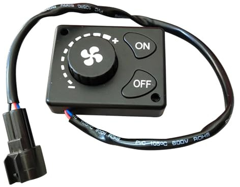 Nterrupteur de climatisation Chauffage de stationnement manuel 12 V 24 V 2 kW 5 kW, interrupteur à bouton rotatif, adapté aux accessoires de camion Bouton climatisation