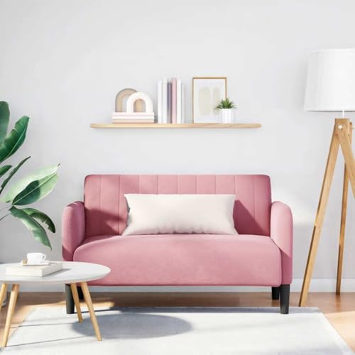 Lumanois Divano Divanetto Rosa 109 cm in Velluto, Mobili,Divani, 19.2kg-4100590