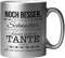 Tasse mit Spruch | Schwester Geschenk | Liebevoller Spruch für Tante | Geschenk-Idee für Welt-Beste Lieblingsschwester zu Weihnachten | Für das kleine oder große Schwesterherz | Silber 330ml