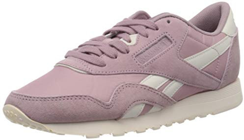 Reebok Damen Classic Leather Nylon Fitnessschuhe, Mehrfarbig Seasonal Infused Lilac Pale Pink 000, 38 EU