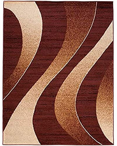 Carpeto Rugs Modern Designer Teppich - Kurzflor - Weich Teppich für Wohnzimmer, Schlafzimmer, Esszimmer - ÖKO-TEX Wohnzimmerteppich - Teppiche - braun - 250 x 300 cm