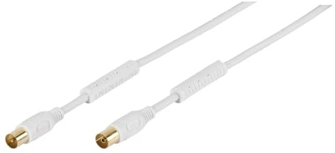 Vivanco Antennen Anschlusskabel [1x Antennenbuchse 75Ω - 1x Antennenstecker 75 Ω] 5.00m 110 dB