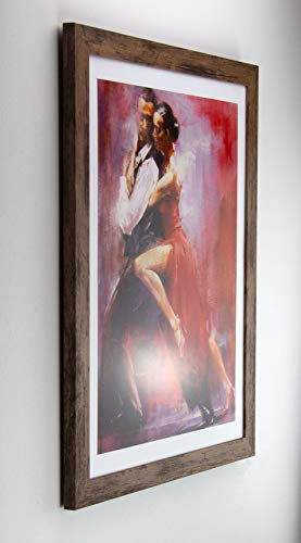 Bilderrahmen Monzetta Puzzlerahmen 48x68 Wildeiche Dekor 68x48 cm Klares Kunstglas