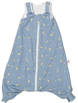 ERGObaby ganzjahres Baby-Schlafsack mit Füßen Gurtschlitz 6-18 Monate Baumwolle Tog 2.5 Winter, On The Move Stellar