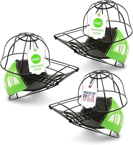 BallcapBuddy Cap Washer Hut Washer Original Patentierter Hutreiniger und Ballkappenwascher für Erwachsene und Jugendliche, flach abgefüllte und gebogene Ballkappen für Waschmaschine und