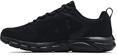 Under Armour Mens Charged Assert 9DISC Running Shoe, Black (002 Black, 12 US
