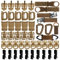 ECANGO 48PC Tactical Gear Clip Set Molle Gurtaufsätze für Tactical Backpack