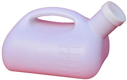 YNGJUENCP Herren-Urinal Mit Schraubverschluss, 3000 Ml Haushalts-Töpfchen-Urinale Männliche Urin-Trichter Ältere Kinder Notfall-Toiletten Reisen Mobile Urinsammler Weiß