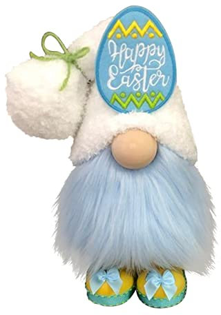 NCQiFei Ostern Deko Wichtel Handgemachte, Plüsch Osterhasen Zwerg, Frühlingdeko Handgemachte Osterpuppe Geschenke Osternschmuck, Hase Deko Tischdekoration, Decorations Innen Draußen (2-d)