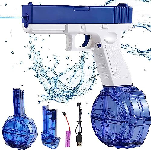 Electric Water Guns for Kids, Automatic Water Gun Pistols for Kids Adults, Water Sprayer Squirt Guns Blaster Pistols with Rechargeable, Water Blaster Summer Pool Beach Party Toys Gift for Boys Girls
