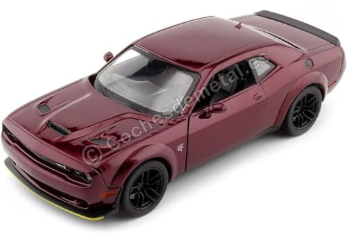 Kompatibel mit Dodge Challenger SRT Hellcat Wide Body Bordeaux 1:24 Motor MAX 79350