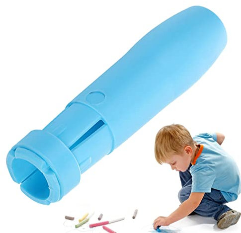 Idezek Kreidehalter, Kreideklammer für Tafel verstellbar, Farbiger, waschbarer Kreidehalter für Kunstspiele im Innen- und Außenbereich, Kreidehalter für Lehrer, Schüler, Schulklassenzimmer
