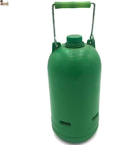 BricoLoco.com Garrafa térmica para agua, café o cualquier líquido, fría o caliente. Bidón termo de 2 litros con asa metálica y tapón roscado. (1, 2 litros)