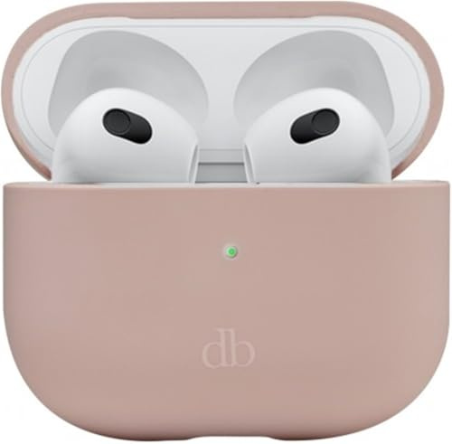 dbramante1928 Costa Rica - Tasche für kabellose Ohrhörer - Silikon, recycelter Kunststoff - rosa Sandfarben - für Apple AirPods Pro (2. Generation)