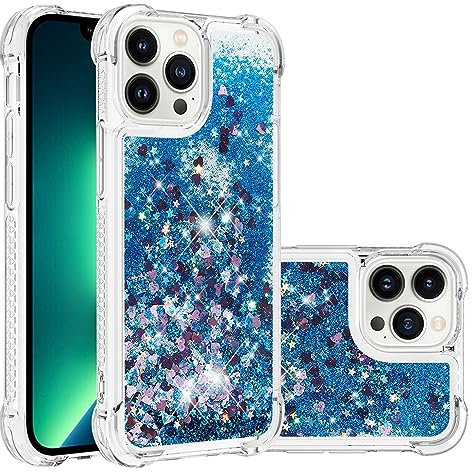 Arseaiy Schutzhülle für Samsung Galaxy A5 2017/A520, TPU, stoßfest, Glitzer, Flüssigkristall, Treibsand, vier Ecken, Anti-Fall, transparente Handyhülle, weich, schlank, Stoßschutz, Schutzhülle