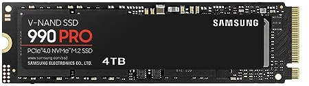 Bolvunes 990 PRO SSD 4TB PCIe 4.0 M.2 2280 Internal Solid State Hard Drive Seq. Read Speeds Up to 7 450 MB/s for High End Computing Gaming and Heavy Duty Workstations MZ-V9P4T0B/AM Black