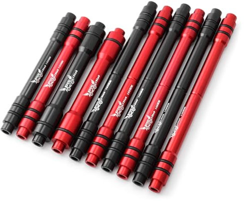 Fahrrad Steckachse, 12 mm und 19mm Achsen auf 9 mm Schnellspanner Bike Adapter Rad Umwandlungs Adapter Werkzeug (12 to 9 100mm Rot)