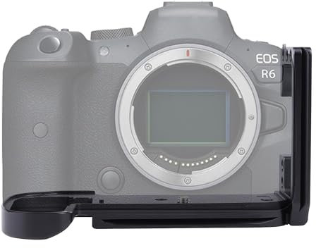 FOTGA Schnellwechselplatte L-Winkel Vertikale Quick Release Platte L-Bracket für Canon EOS R5, R5C, R6 Kamera, Erweiterbar Grundplatte Kompatibel mit Arca Swiss Stativ