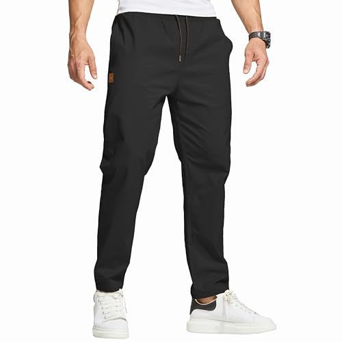 ZOXOZ Herren Cargo Chino Hose Freizeithose Herren Jogginghose Herren Baumwolle Elastische Taille mit Taschen