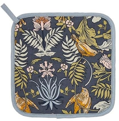Ulster Weavers - William Morris Pot Mat/Pot Holder (21 x 21cm) - 100% Cotton - Cotton Trivet with Floral - Navy Blue Pot Mat - For Hot Pan Mat - Damask Trivets for Hot Pans - Kitchen Accessories