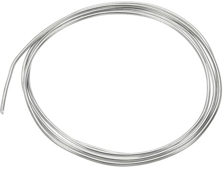 PATIKIL 99,99% Filo di Zinco Alta Purezza, Calibro 12 Filo Zinco Puro 2mm Filo Morbido Perline Esperimento Scientifico Laboratorio Strumento Filo di Zinco (3,28 Piedi/Rotolo)