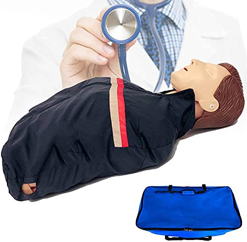 Herz-Lungen-Wiederbelebung Simulator Halbkörper CPR Erste Hilfe Training Puppe Modell Puppe Modell für Labor Demonstration Display