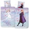 MTOnlinehandel Bettwäsche 135x200, Kinderbettwäsche Anna & ELSA, Mädchenbettwäsche, 100% Baumwolle, 1x Kissenbezug 80x80 + Bettbezug 135x200, Reißverschluss (Frozen)
