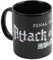 Grupo Erik: Tazza Nera Attack on Titan - Logo | Tazza anime manga da colazione in ceramica, 350 ml, ideale come tazza anime giapponesi, Attack on Titan Gadget