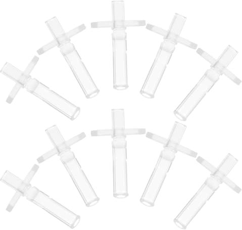 PRETYZOOM 10 StüCk Silikon Trinkhalme FüR Kinder Auslaufsicher Leicht Zu Reinigen Universelle ZubehöR FüR Wasserflaschen Ideal FüR Thermobecher Transparent 62X37cm
