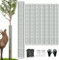 chicarry 48 Metal Tree Trunk Protector, 8/6/4 Pack Mesh Tree Guards Tree Protectors with Zip Ties, Stakes, ExpandableTree Trunk Protector Guard, Tree Protectors from Deer, Mower, Animals(48,8 Pack)