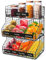 RAIN QUEEN 3 Tier Metal Fruit Basket Hangable Stackable Vegetable Rack Kitchen Countertop Organizer for Fruits Vegetables Eggs and Snacks (Black)