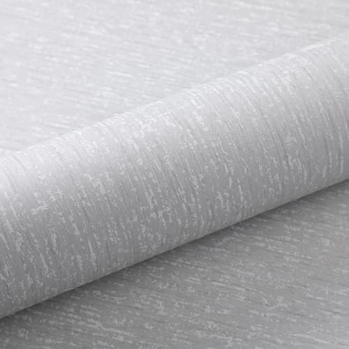 Beswitory Thick Plain Grey 3D Striped Wallpaper Luxury Modern Textured Embossed Mix Feature Wallpaper for Bedroom Adults Teenager Living Room Lounge Hallway Hall