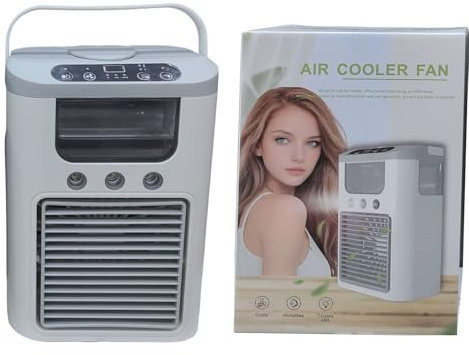 Ventilador Refrescante | Ventilador Portátil con Nebulizador Refrescante,Humidificador De Mesa Recargable Para Clima Cálido Durante Sueño Estudio Y Trabajo