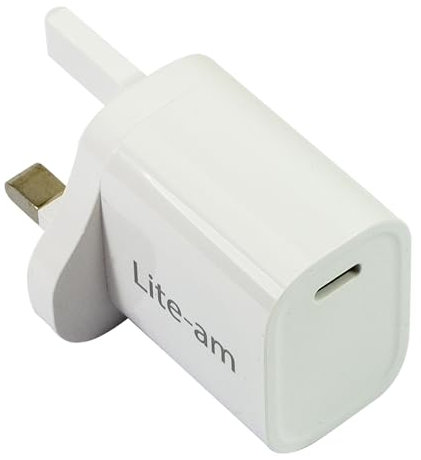 Lite-am 20W USB-C Fast Charger PD3.0 UK Plug Power Adapter For Bose Portable Smart Speaker