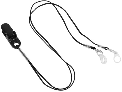 LRXIYODE Hörgerät Sicherungsband mit Clip Leichtes Anti verlust Halteband für Hörverstärker Kompatibel mit Verschiedenen Hörhilfen Langlebiger Schutz für Senioren und Schwarzes