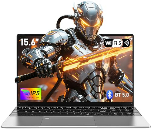 FUNYET 2025 Gaming Laptop R7 5700U up to 4,3GHz, 15.6 inch Notebook 32GB RAM 1TB SSD Backlit Keyboard Computer, 6000mAh Long-Battery, HD Display, WiFi5, HDMI, USB3.0, BT5.0, Fingerprints