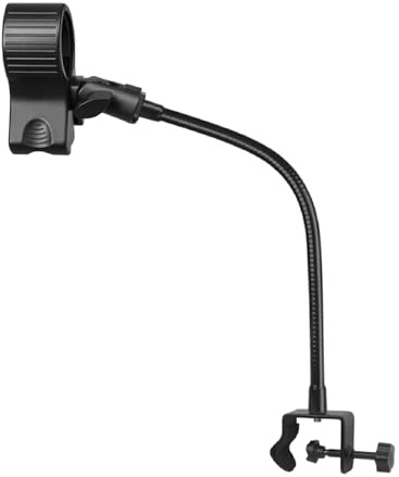Vdaxvme Flexible 12Inch Adjustable Mic Stand Arm Super Clamp for Microphones Telescopes Blow Dryers Handheld Fan Microphone Stand