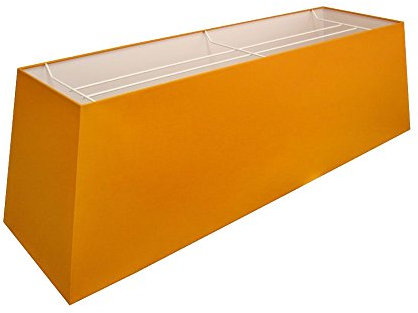 Lampenschirm für Tischleuchte in Rechteckig Hängeleuchte Leinen Polycotton Orange PL 100-85-30