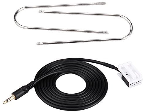 Qiilu Câble stéréo o de la Voiture AUX 3.5mm avec des Outils de Suppression de Radio