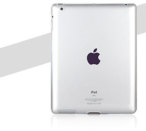 Copmob Smart Cover per iPad 2/3/4 - Custodia Morbido Flessibile Silicone TPU,Posteriore della Protezione di Gomma, Trasparente Retro Copertura per Apple iPad 2/3/4 Tablet, Chiaro