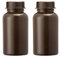 3Wthings 2 bottiglie a collo largo in LDPE con tappo a vite, 250 ml, colore: marrone (resistente alla luce)