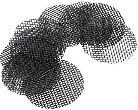 Jeffergarden 10 STÜCKE Blumentopf Mesh Pad Flower Pot Net Pad Mesh Bonsai Gartenarbeit Blumentopf Loch Mesh Matte Pad Pflanze Blumenerde Bonsai Bottom Grid Mat(8cm / 3.1in)